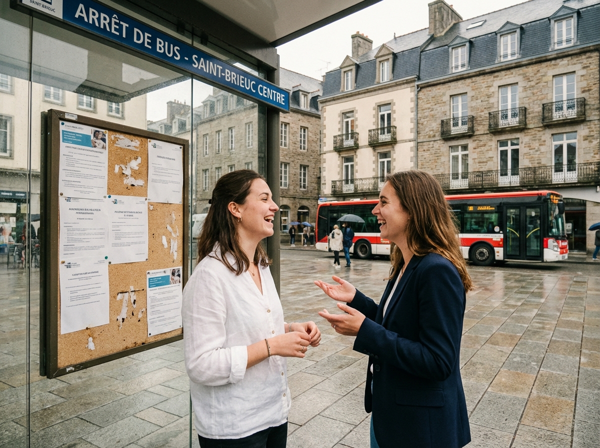 Deux jeunes femmes discutant près d