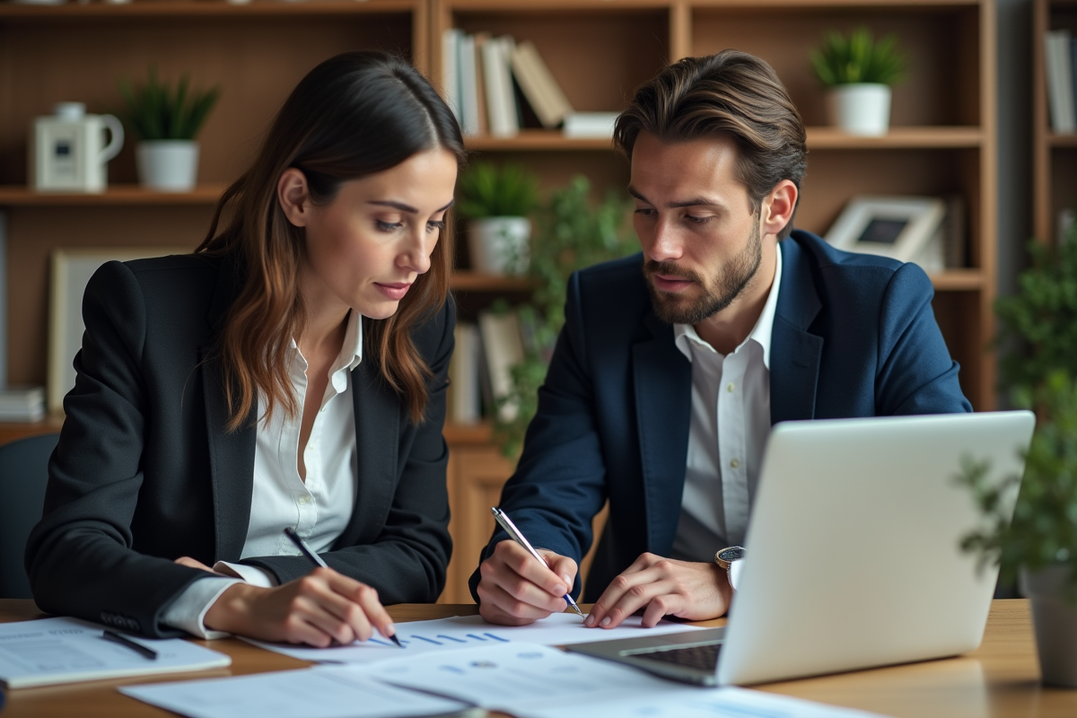 Manager RH en entretien individuel avec un employé